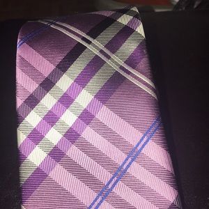 GEOFFREY BEENE purple patterned men’s tie